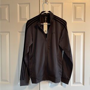 NWT Adidas Track Jacket Wolf Gray Men Small